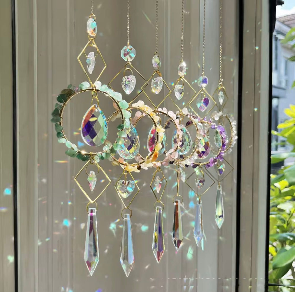 Crystal Hanging Natural Crystal Suncatchers