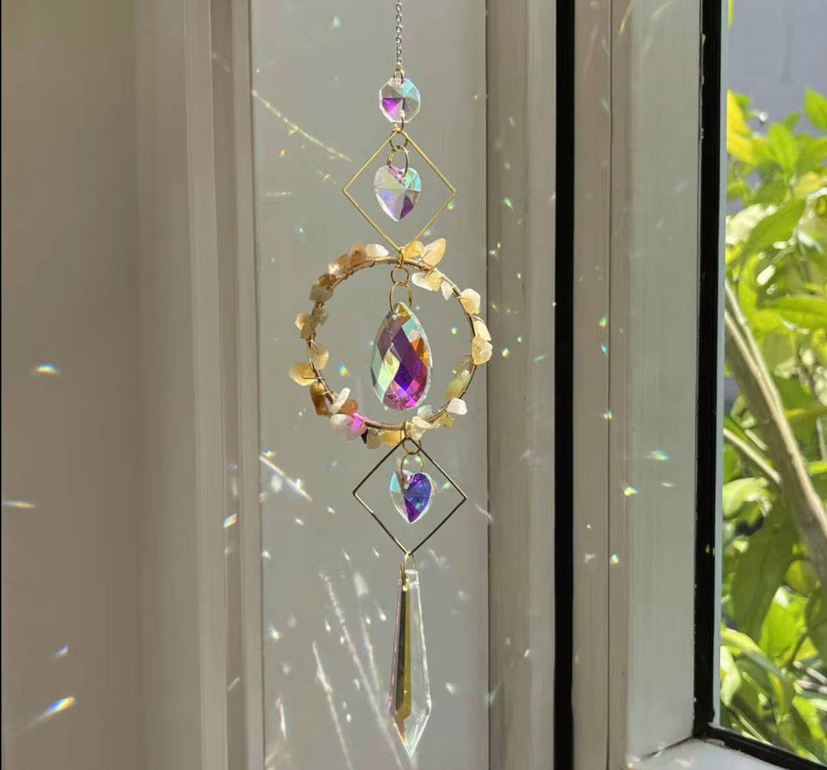Crystal Hanging Natural Crystal Suncatchers