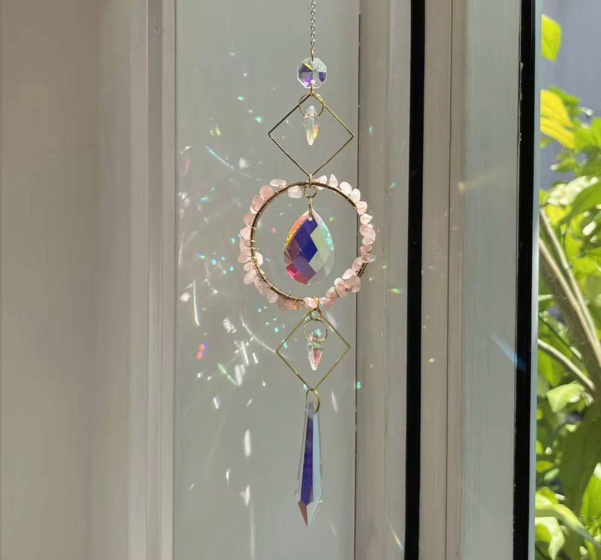 Crystal Hanging Natural Crystal Suncatchers