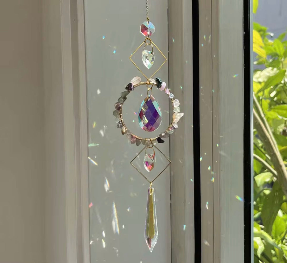 Crystal Hanging Natural Crystal Suncatchers
